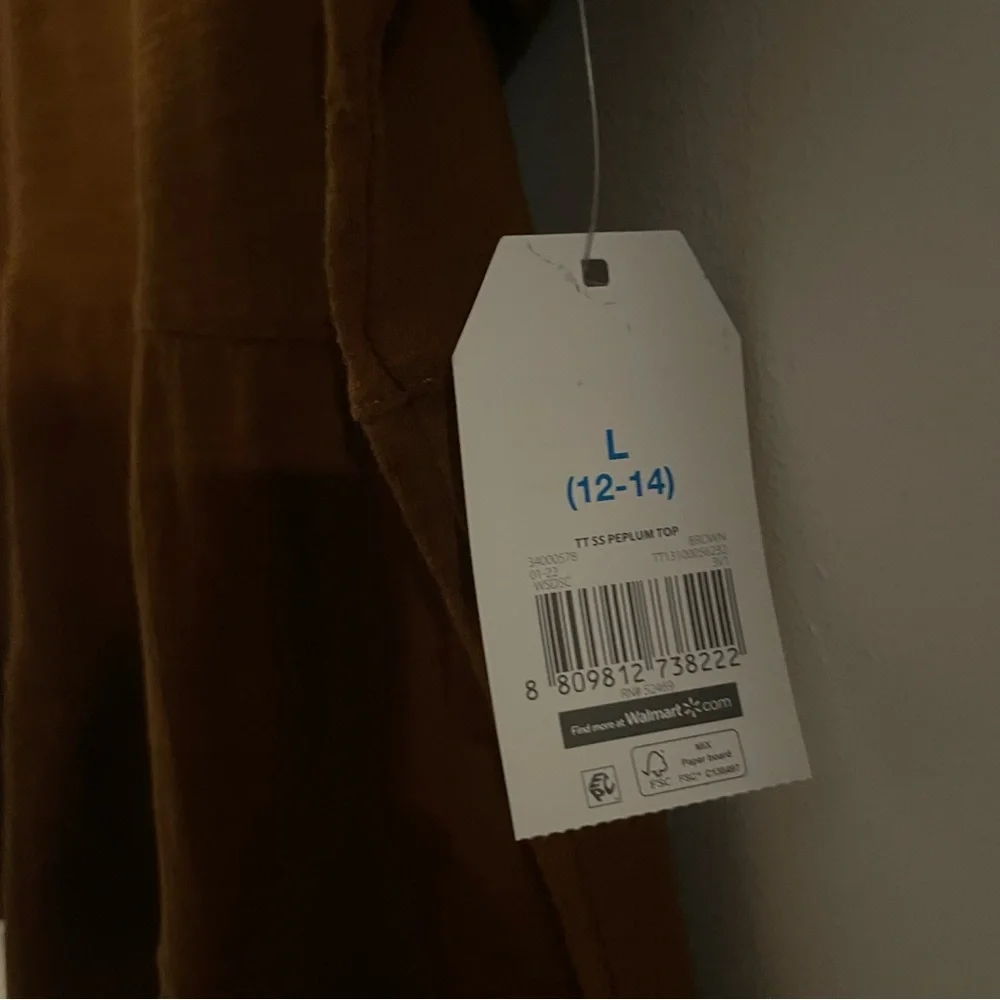 New Womens Peplum Top - Picture 5 of 5